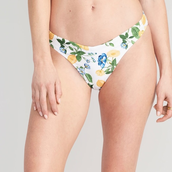 NWT lemon print bra bikini (top size M, bottoms size L) - Picture 9 of 9
